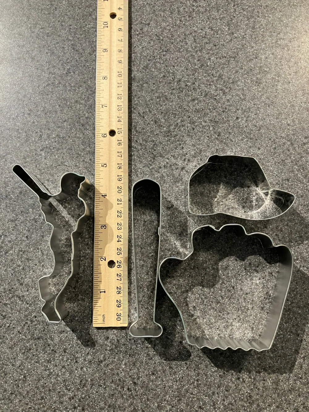Metal Cookie Cutter Set - Silver